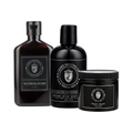 The Shave Reset kit: charcoal face wash, shave cream and after shave lotion